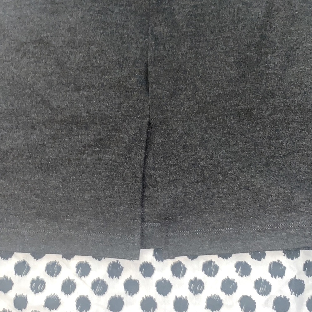 Charcoal Heather Grey Pencil Skirt - Picture 3 of 3